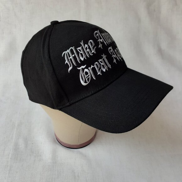 Make America Great Again - Black Baseball Cap - Adjustable Fit - Picture 4 of 13
